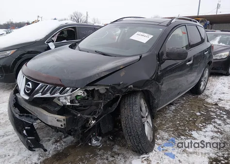 2010 Nissan Murano Le из США, поврежденный, VIN JN8AZ1MW1AW140186